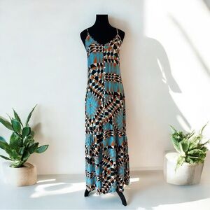 Lenny Niemeyer Geometric Patterned Maxi Dress with bikini set